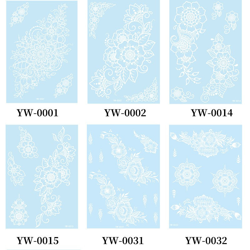 Set of six floral design templates with numbers on a light blue background